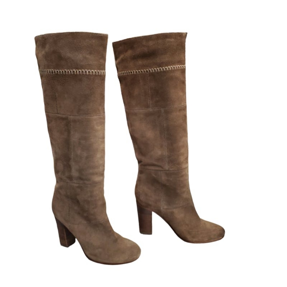 Coach tan Suede Tall Boots Size: 8.5